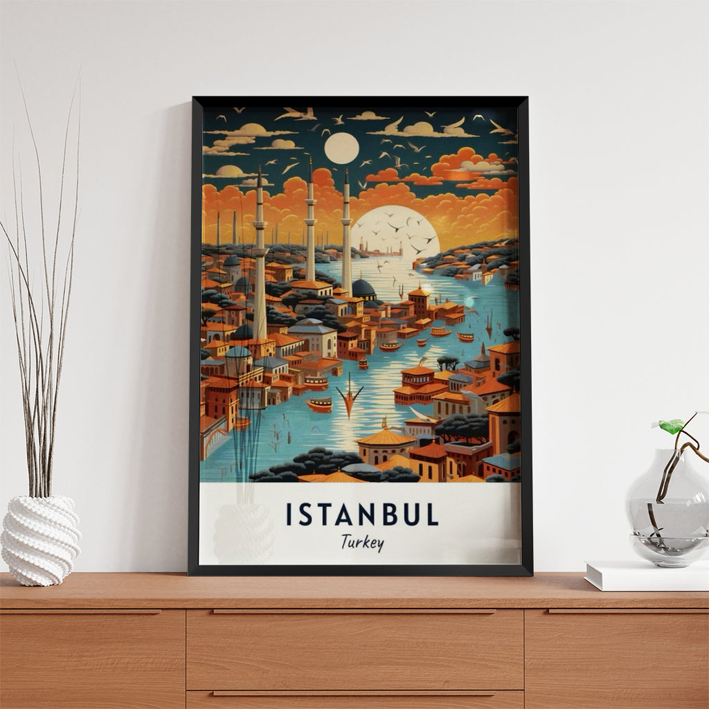 Istanbul Turkey – Vintage Travel Wall Art (CT42)