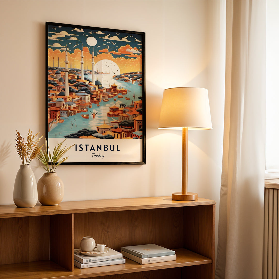 Istanbul Turkey – Vintage Travel Wall Art (CT42)