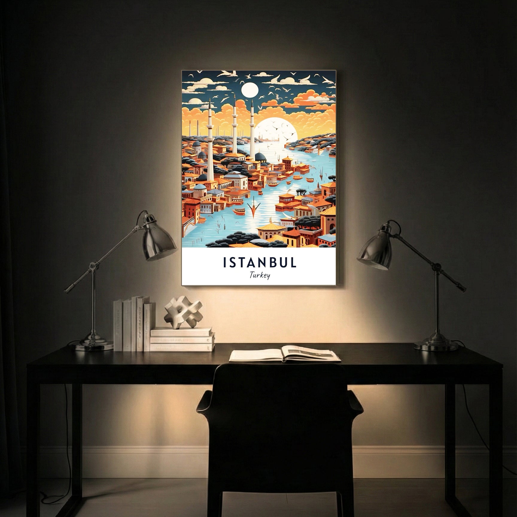 Istanbul Turkey – Vintage Travel Wall Art (CT42)