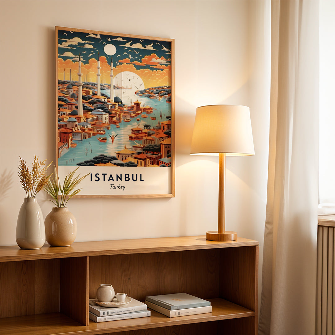 Istanbul Turkey – Vintage Travel Wall Art (CT42)