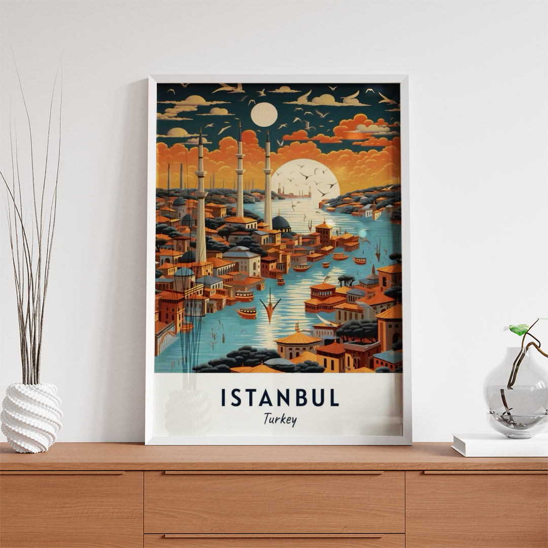 Istanbul Turkey – Vintage Travel Wall Art (CT42)