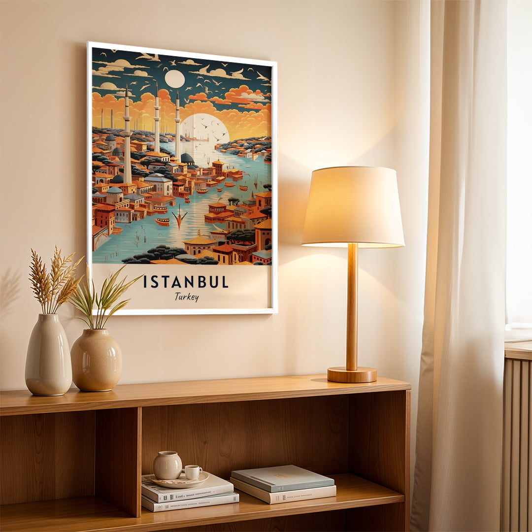 Istanbul Turkey – Vintage Travel Wall Art (CT42)