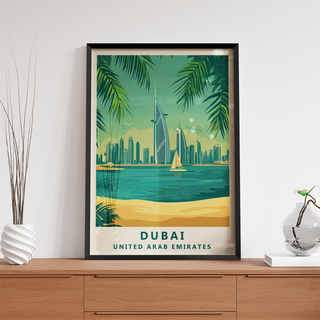 Dubai UAE – Vintage Travel Wall Art (#CT44)