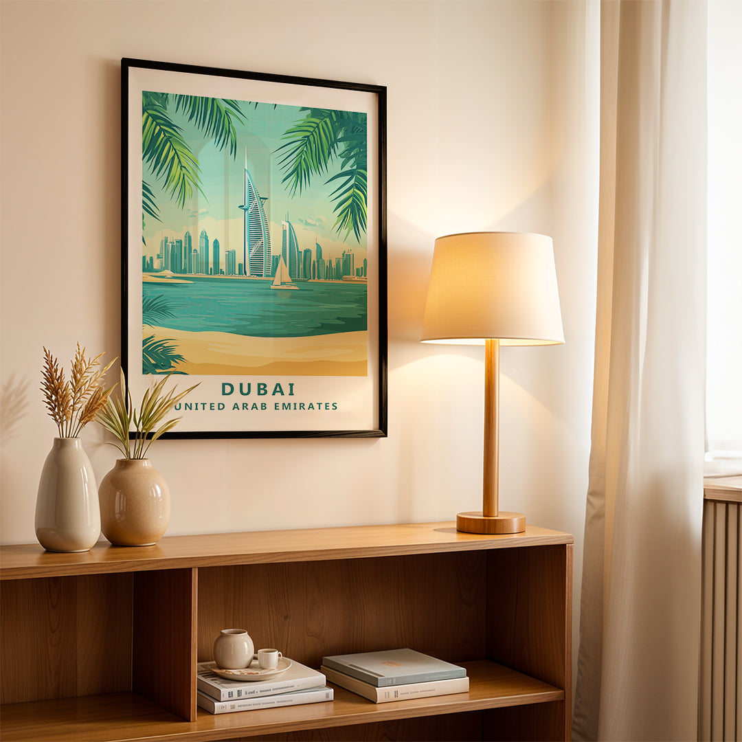 Dubai UAE – Vintage Travel Wall Art (#CT44)