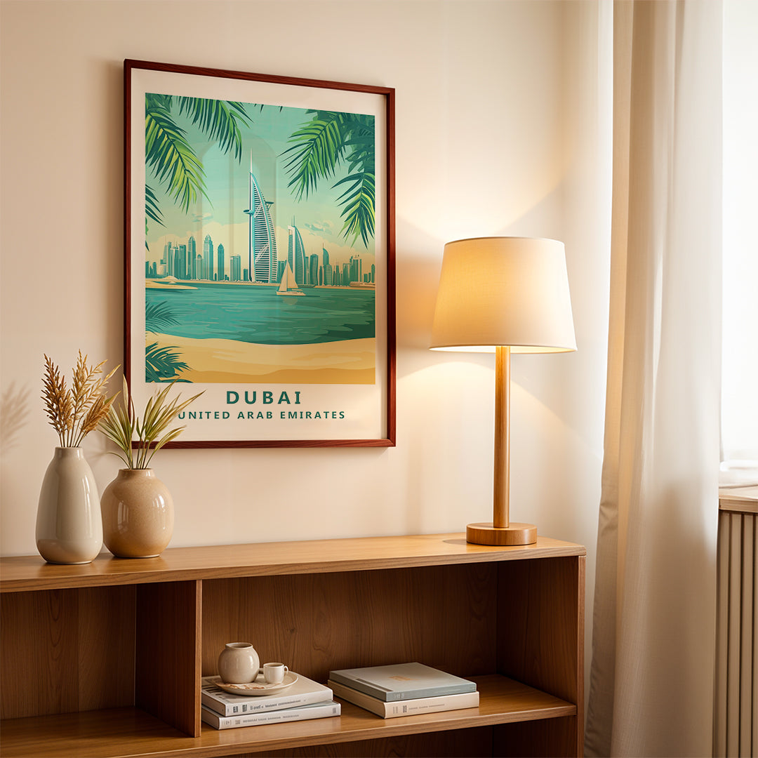 Dubai UAE – Vintage Travel Wall Art (#CT44)
