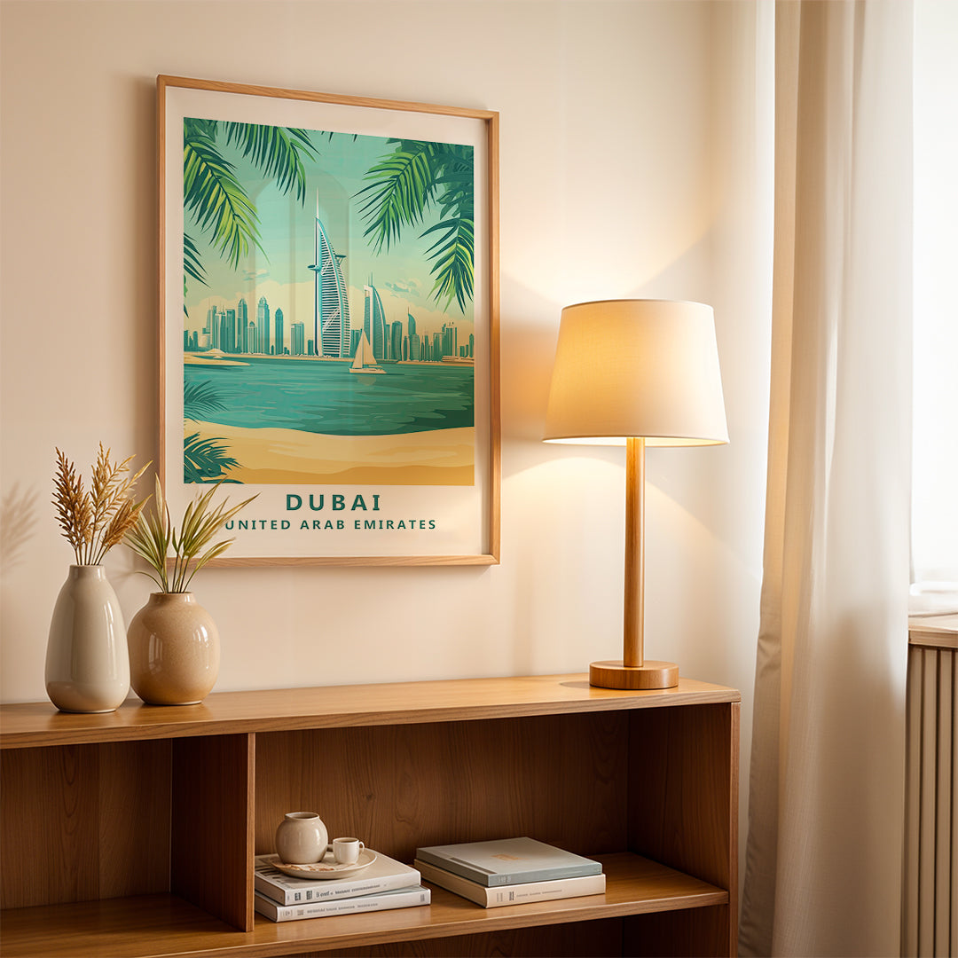 Dubai UAE – Vintage Travel Wall Art (#CT44)