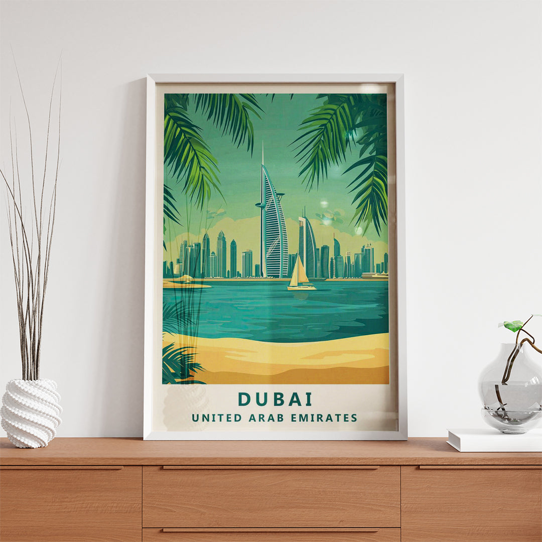 Dubai UAE – Vintage Travel Wall Art (#CT44)