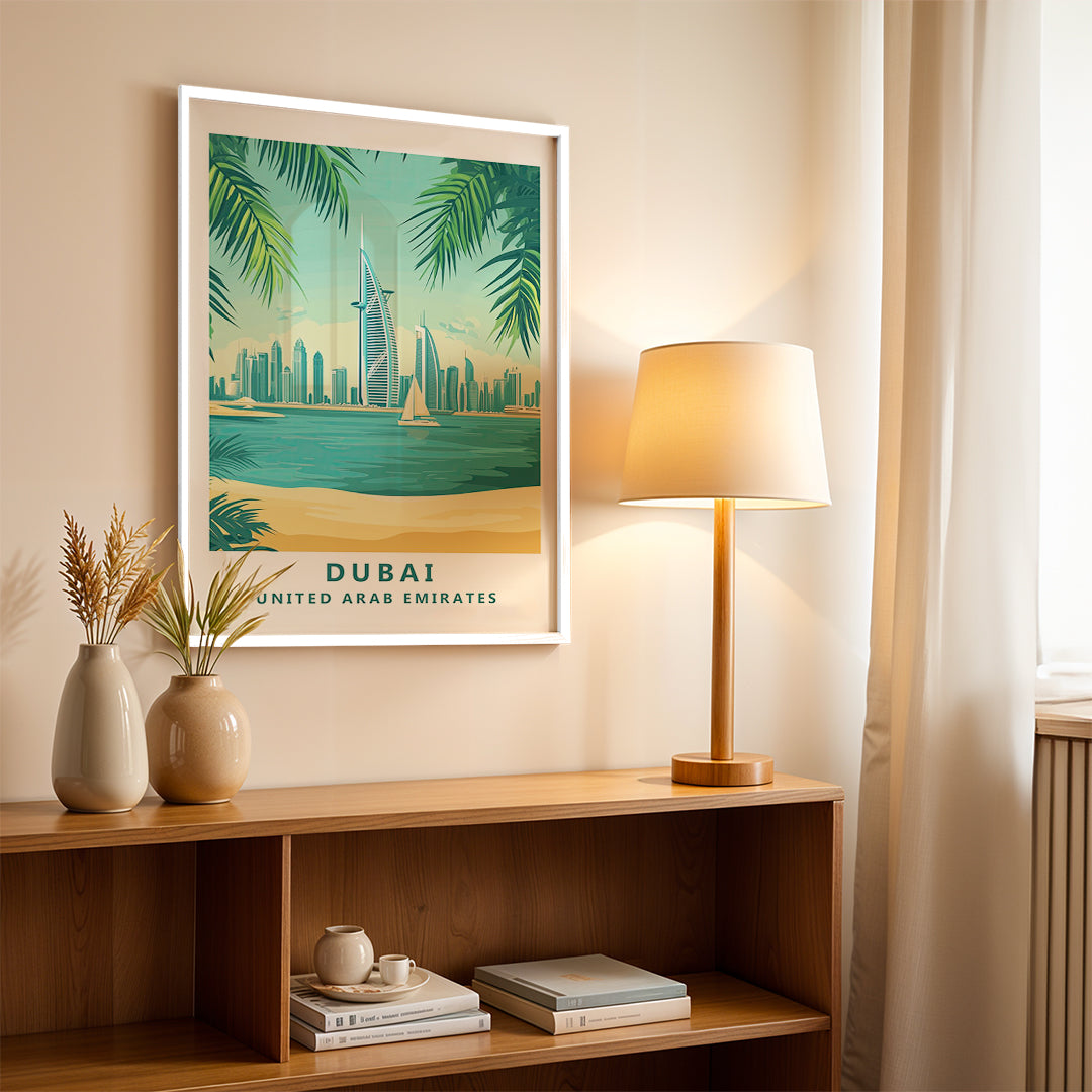 Dubai UAE – Vintage Travel Wall Art (#CT44)