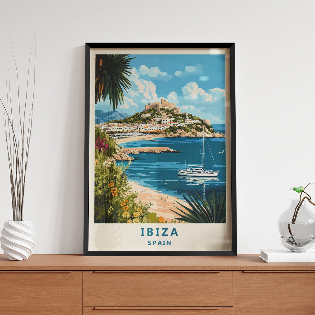 Ibiza Spain – Vintage Travel Wall Art (CT45)