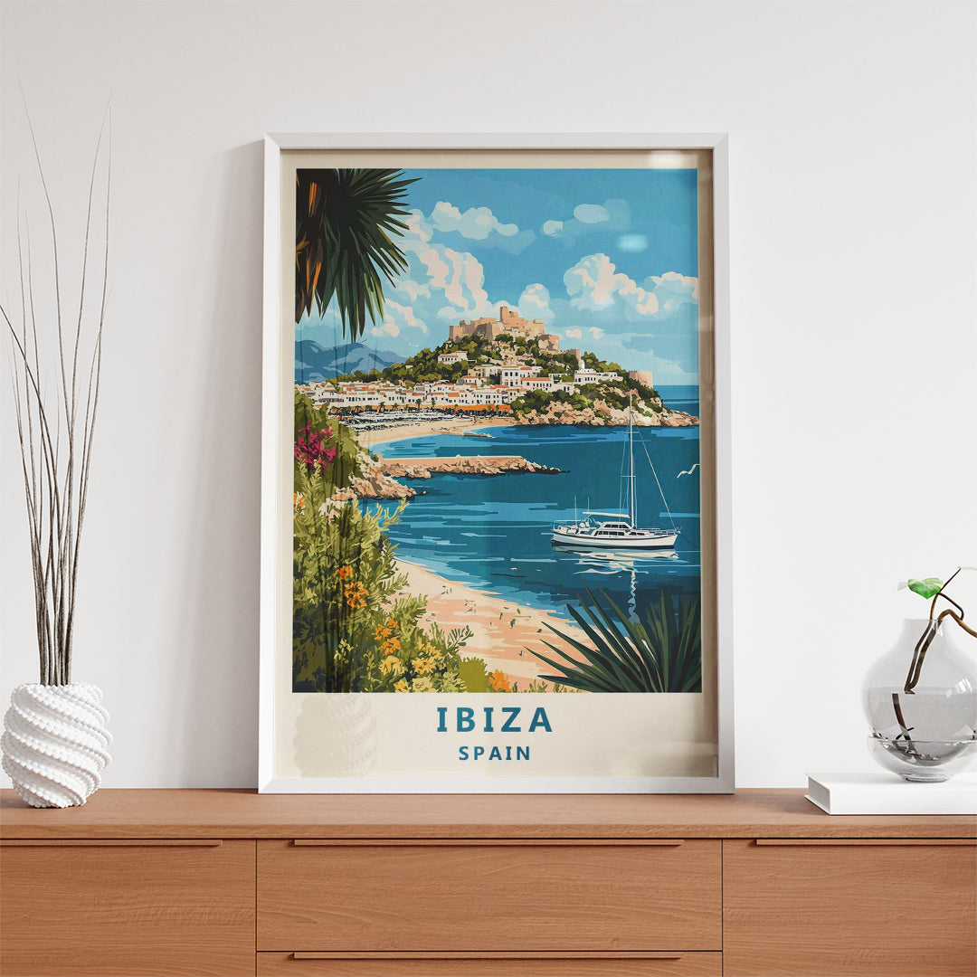 Ibiza Spain – Vintage Travel Wall Art (CT45)