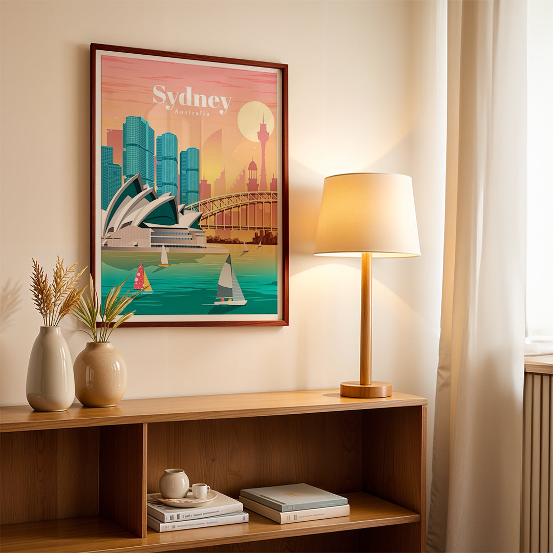 Sydney Australia – Vintage Travel Wall Art (CT47)