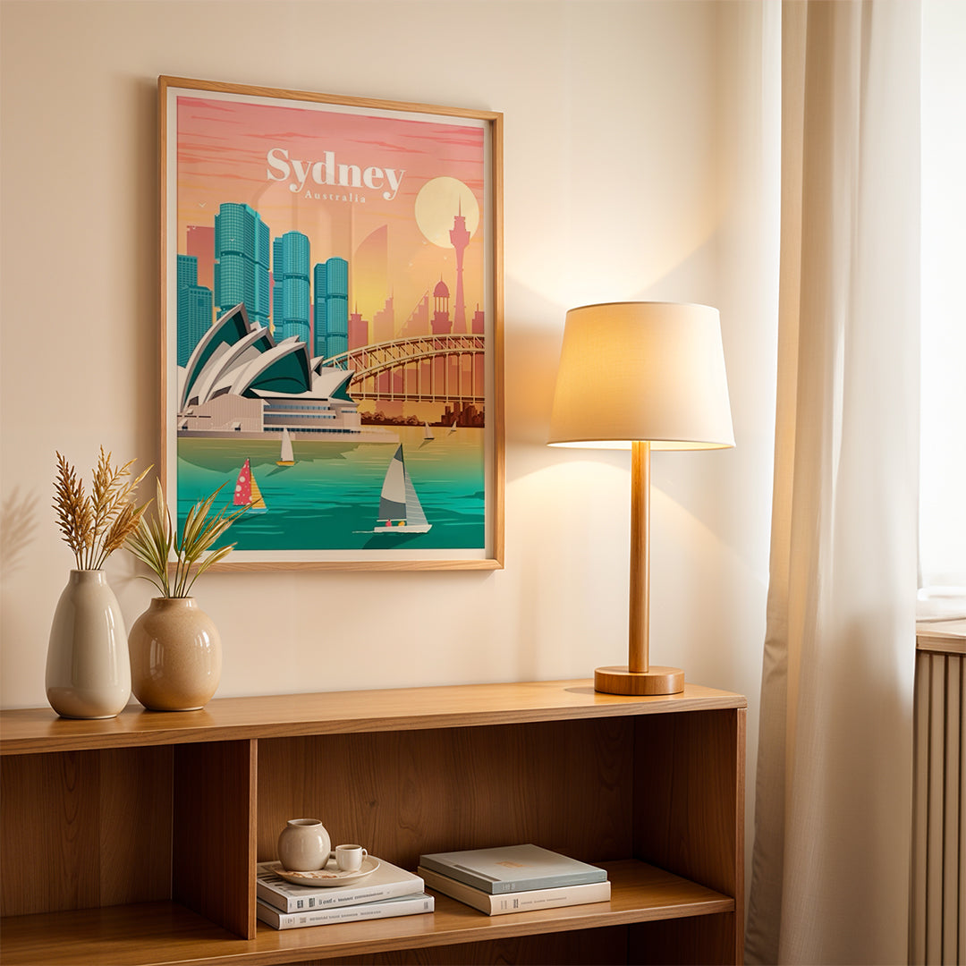 Sydney Australia – Vintage Travel Wall Art (CT47)