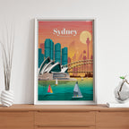 Sydney Australia – Vintage Travel Wall Art (CT47)