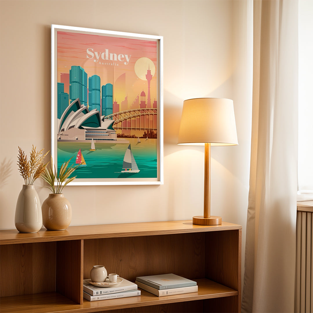 Sydney Australia – Vintage Travel Wall Art (CT47)
