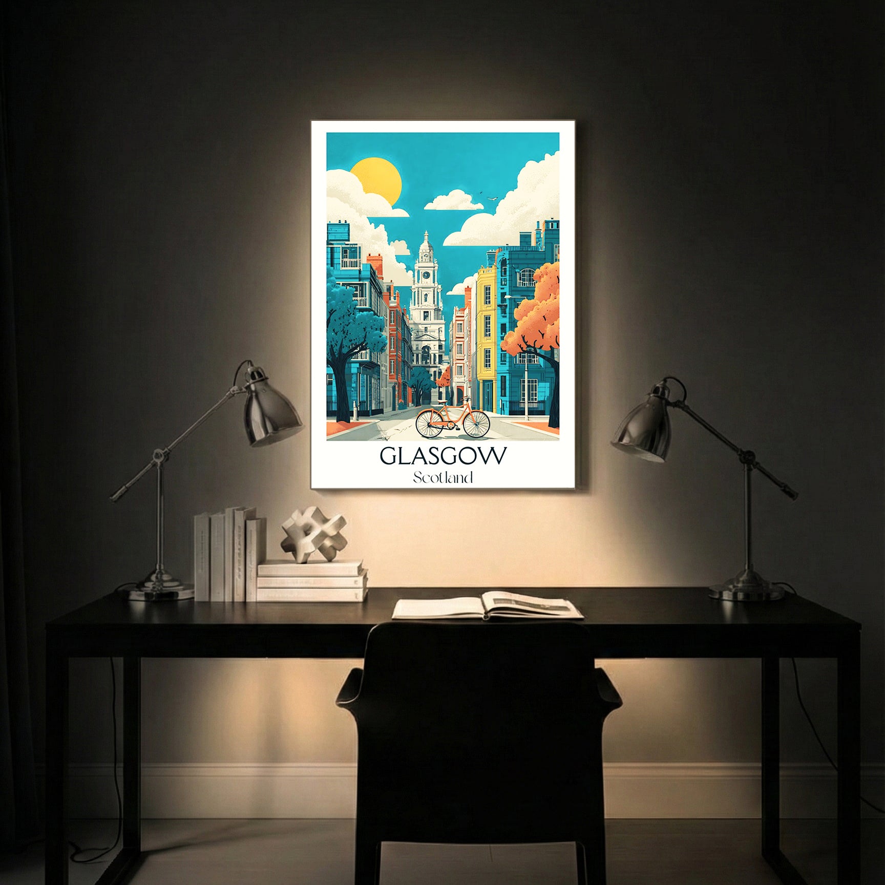 Glasgow Scotland – Vintage Travel Wall Art (CT49)