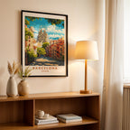 Barcelona Spain – Vintage Travel Wall Art (CT6)