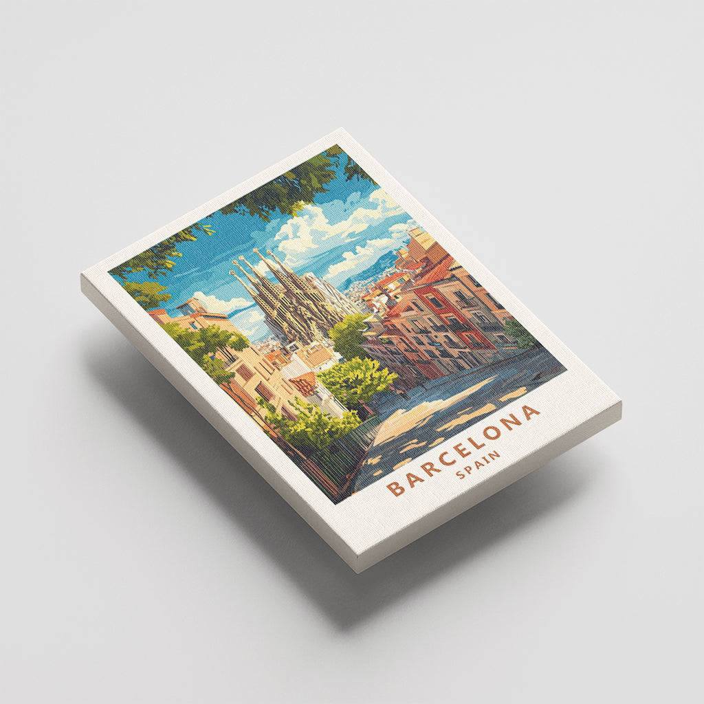Barcelona Spain – Vintage Travel Wall Art (CT6)