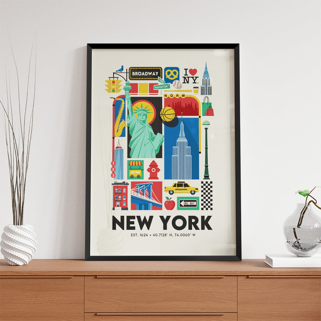 New York USA – Modern Artistic Wall Art (CT8)