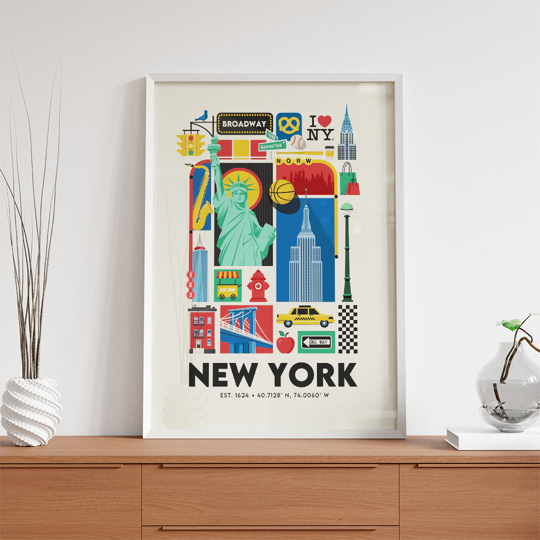 New York USA – Modern Artistic Wall Art (CT8)
