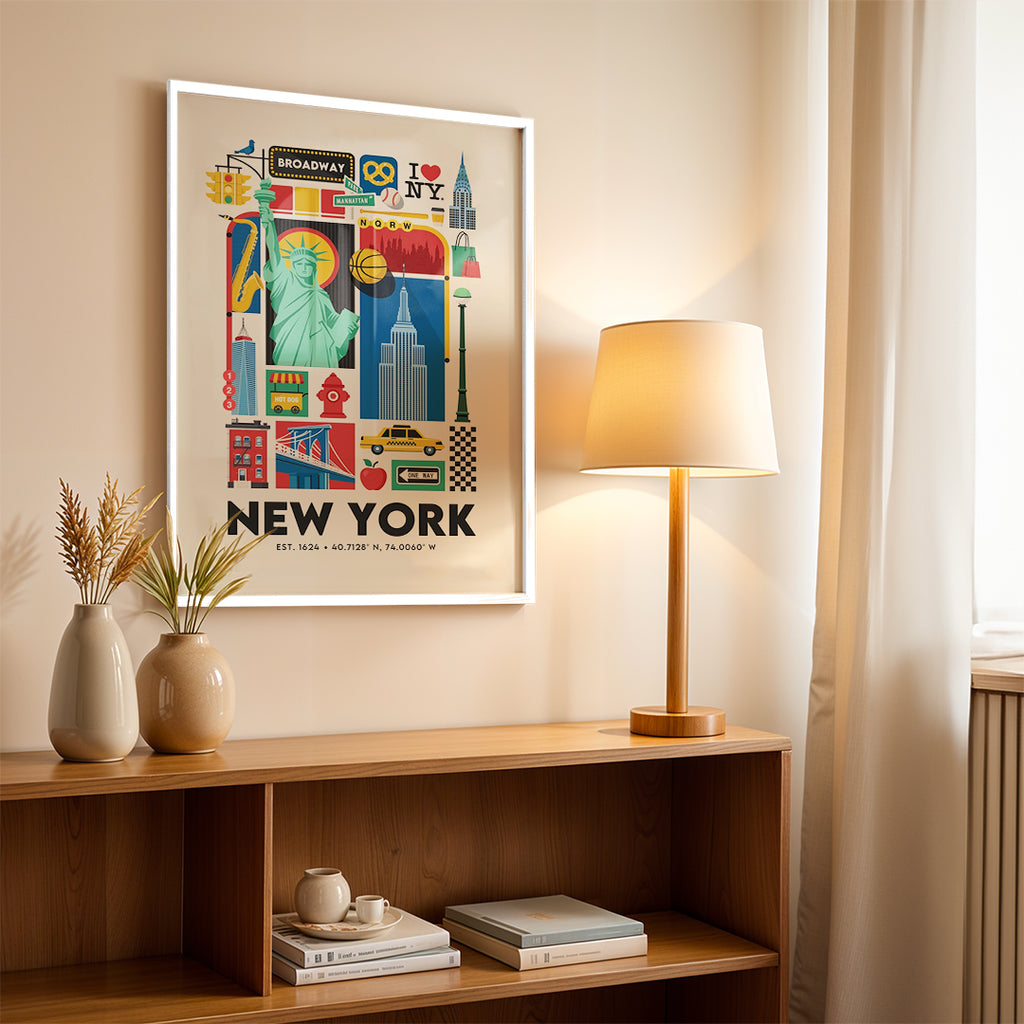 New York USA – Modern Artistic Wall Art (CT8)