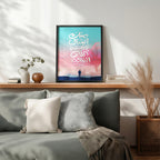 Minka Al-Sa‘y Wa Min Allah Al-Sa‘ah – Arabic Calligraphy Wall Art (IS16)