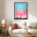 Minka Al-Sa‘y Wa Min Allah Al-Sa‘ah – Arabic Calligraphy Wall Art (IS16)