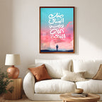 Minka Al-Sa‘y Wa Min Allah Al-Sa‘ah – Arabic Calligraphy Wall Art (IS16)