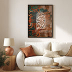 Rabbi Irhamhuma” Arabic Calligraphy Wall Art (IS47)