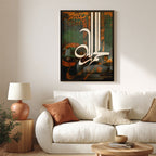 Alhamdulillah Arabic Calligraphy Wall Art (#IS51)