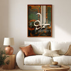 Alhamdulillah Arabic Calligraphy Wall Art (#IS51)