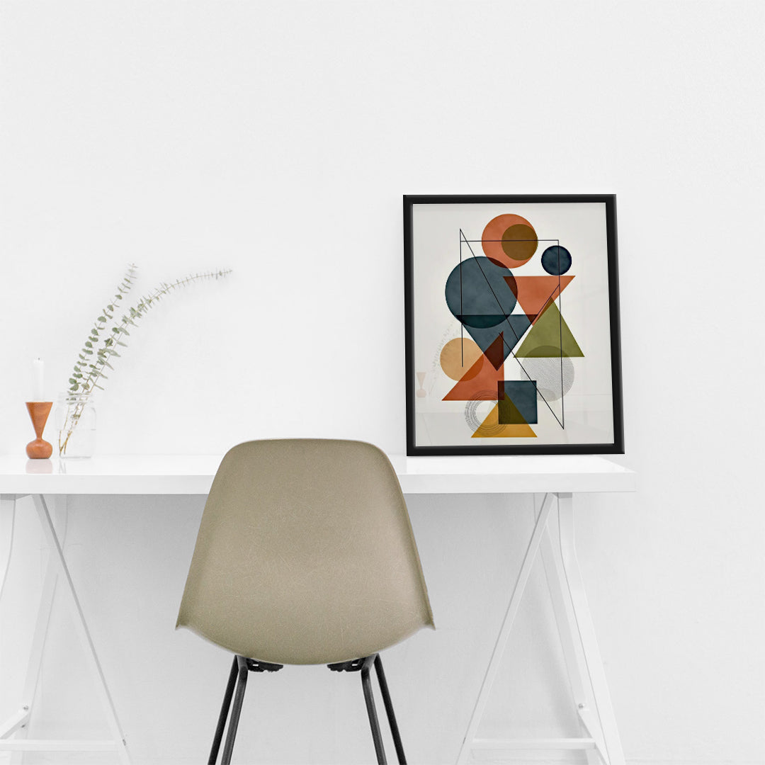 Geometric Muse – Modern Art Wall (MD1)