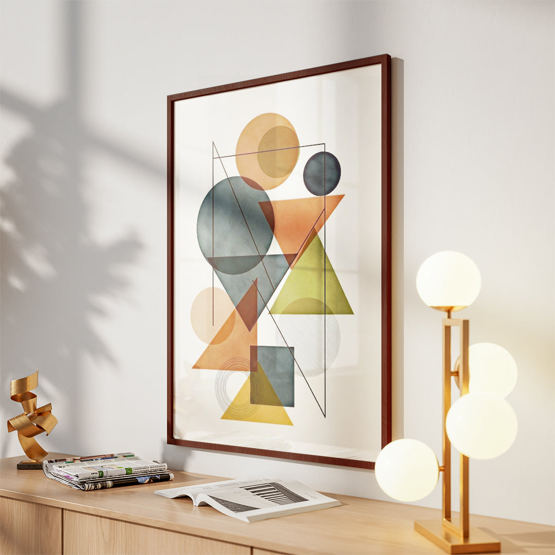 Geometric Muse – Modern Art Wall (MD1)