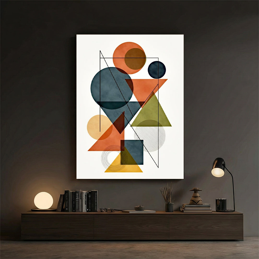 Geometric Muse – Modern Art Wall (MD1)