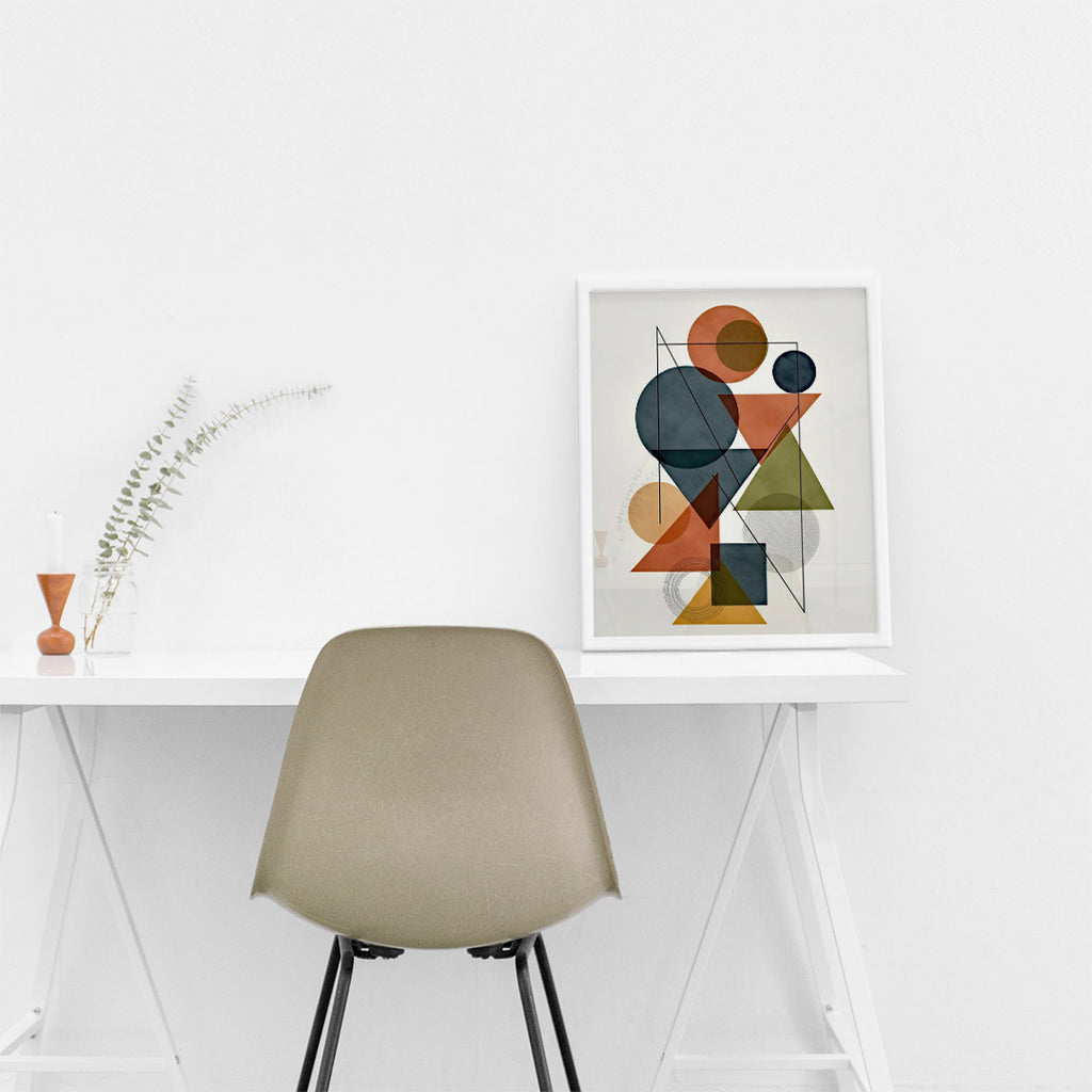 Geometric Muse – Modern Art Wall (MD1)
