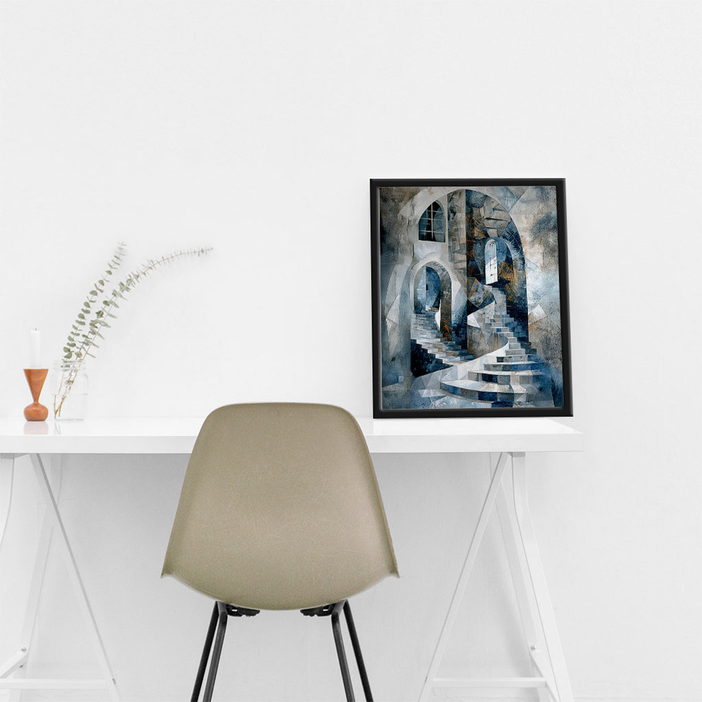 Reflections in Blue - Interior Design Piece (MD2)