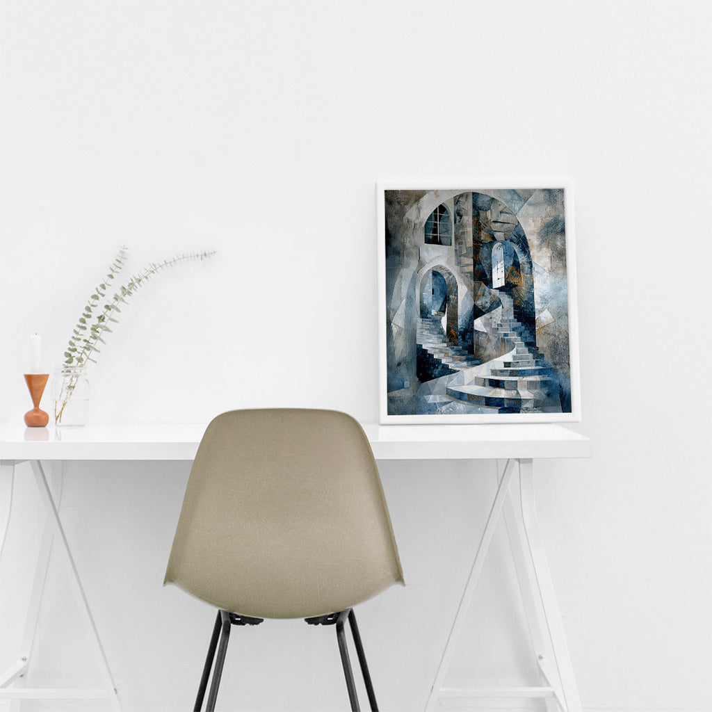 Reflections in Blue - Interior Design Piece (MD2)