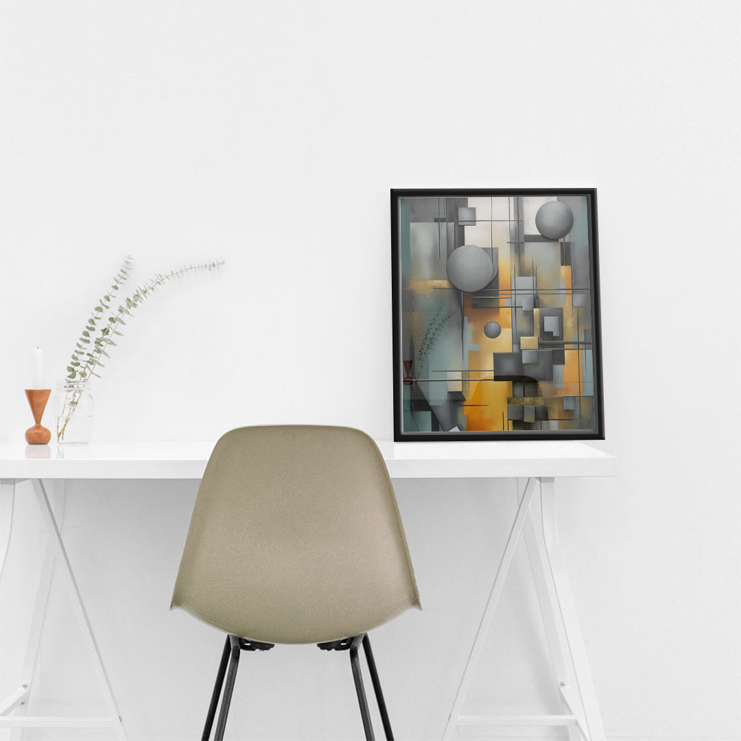 Concrete & Gold – Modern Design Panel (MD22)