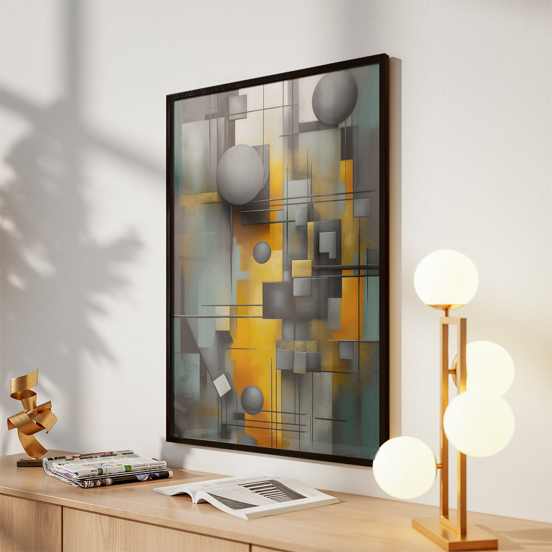 Concrete & Gold – Modern Design Panel (MD22)