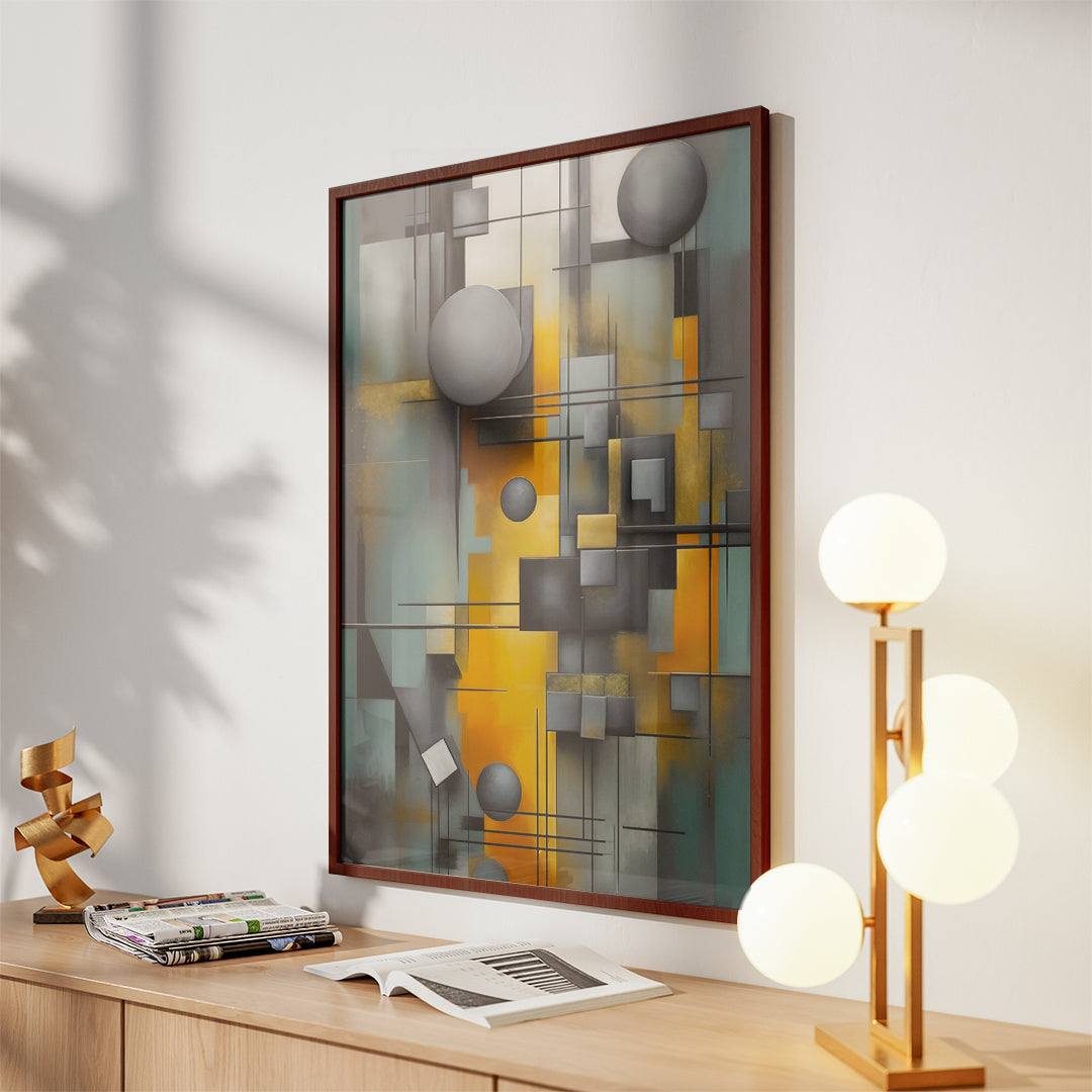 Concrete & Gold – Modern Design Panel (MD22)