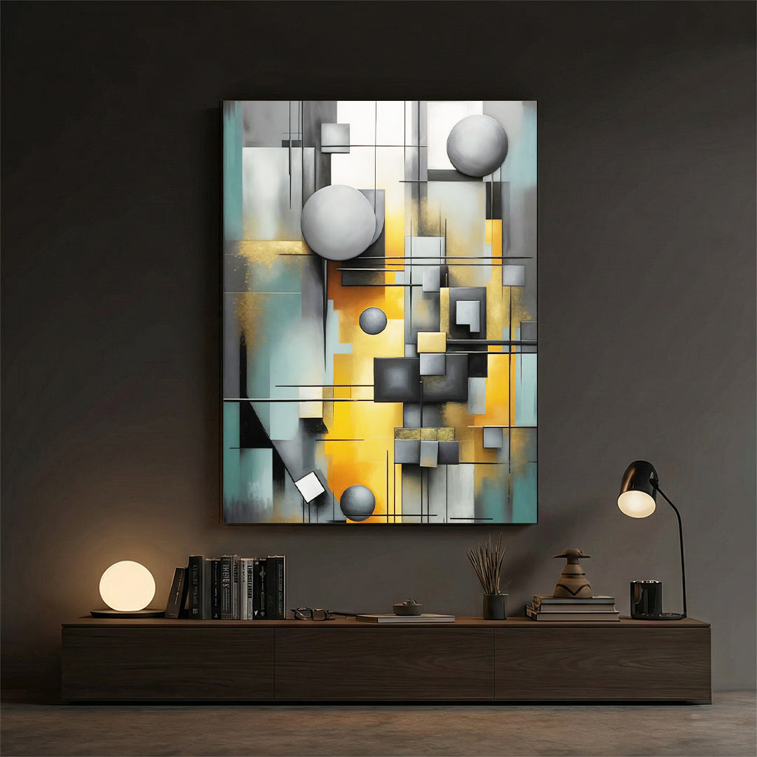 Concrete & Gold – Modern Design Panel (MD22)