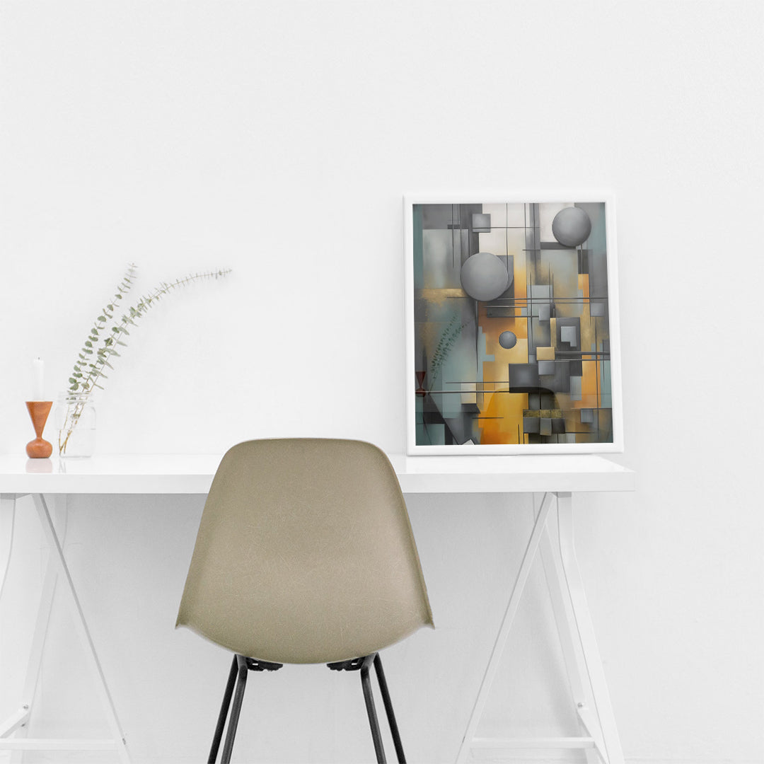 Concrete & Gold – Modern Design Panel (MD22)