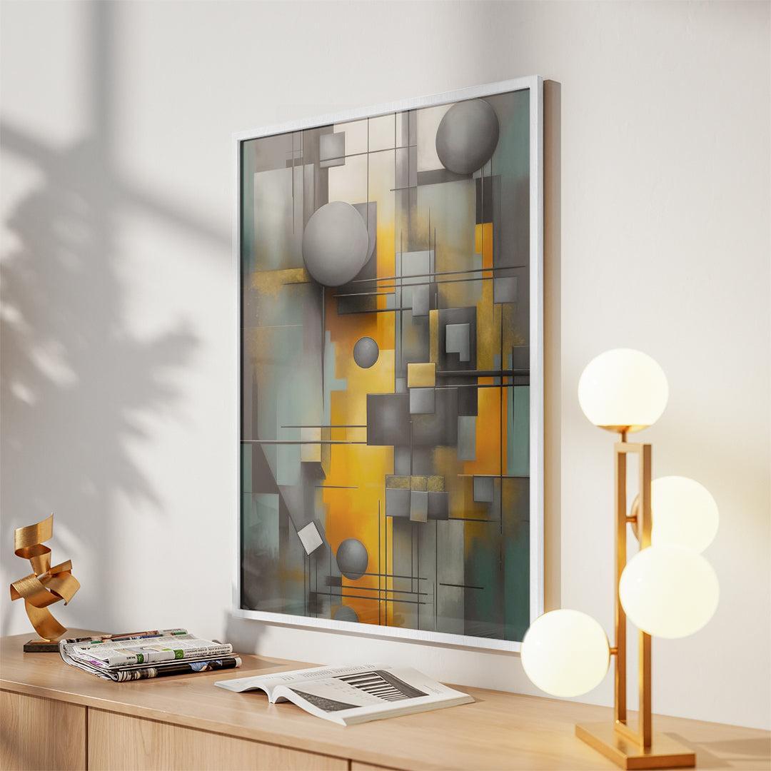 Concrete & Gold – Modern Design Panel (MD22)