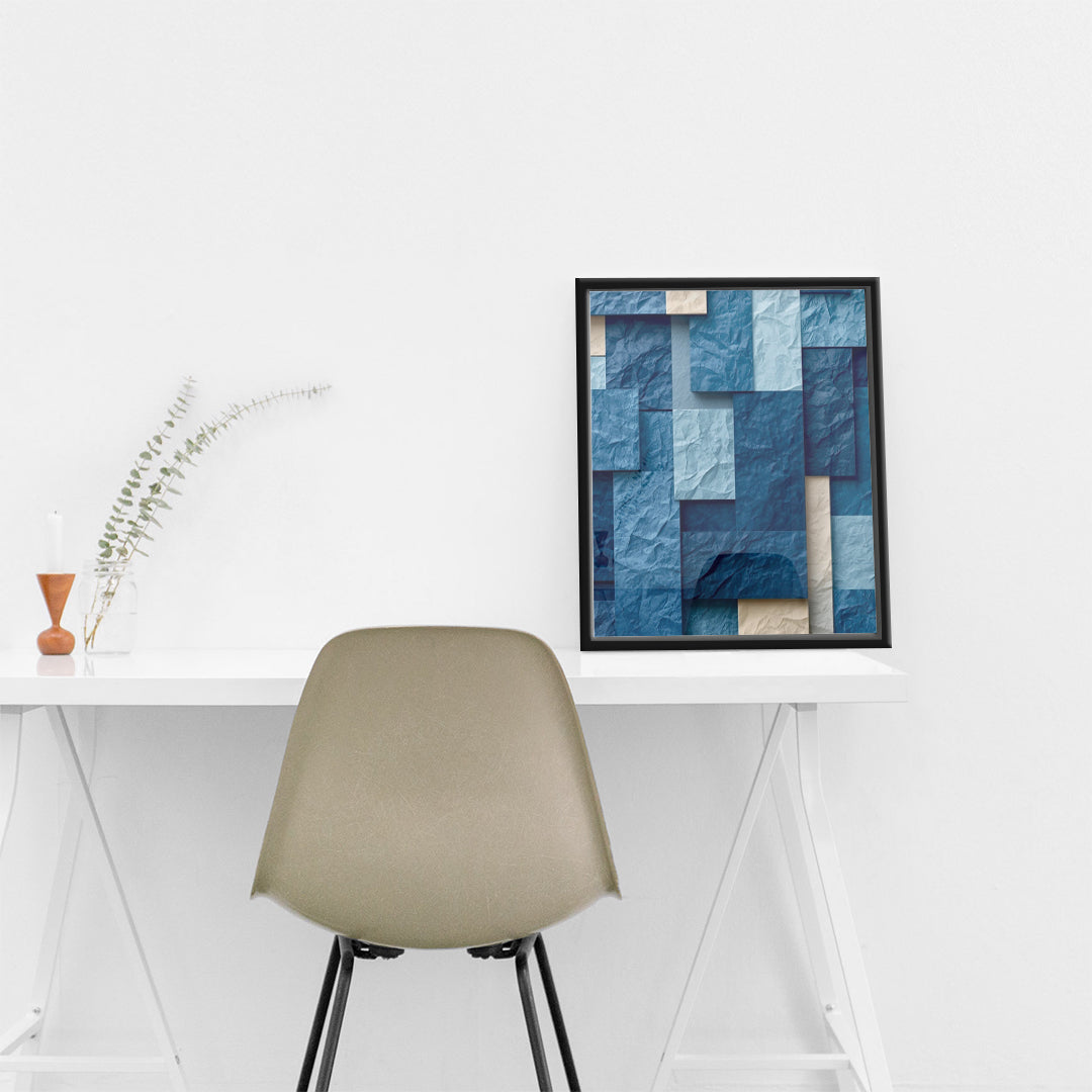 Blue Depths – Modern Art Wall (MD27)