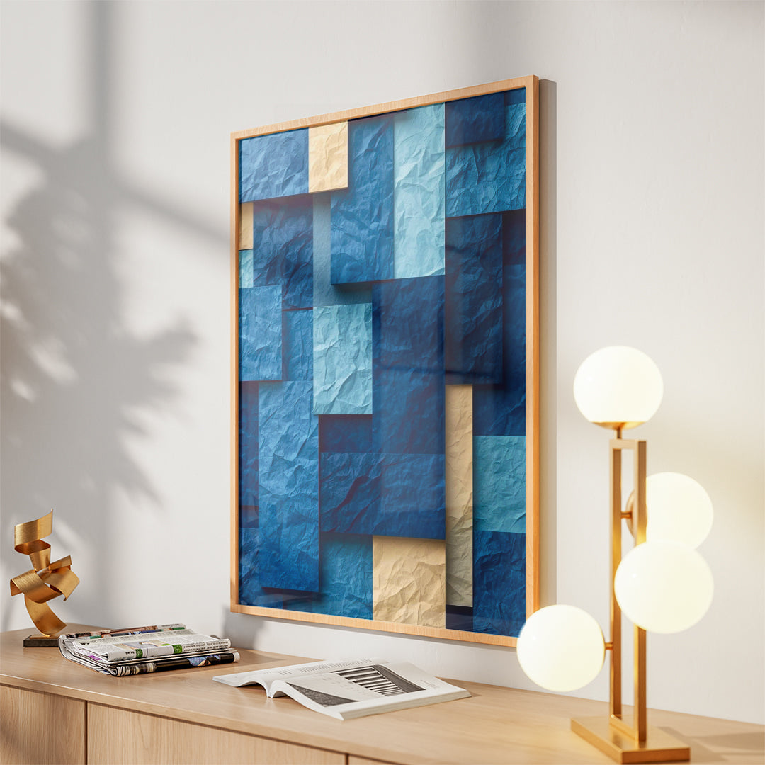 Blue Depths – Modern Art Wall (MD27)