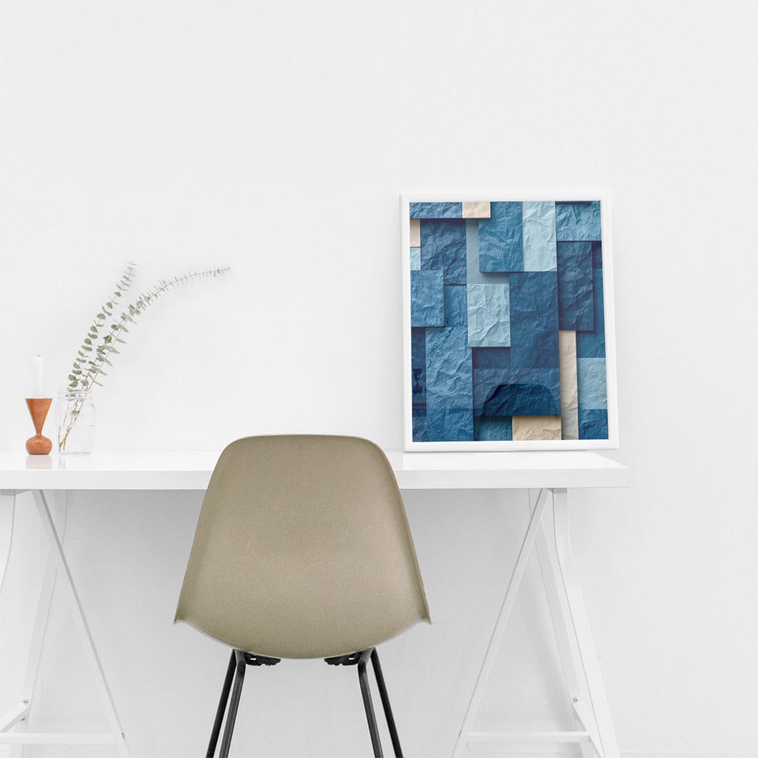 Blue Depths – Modern Art Wall (MD27)