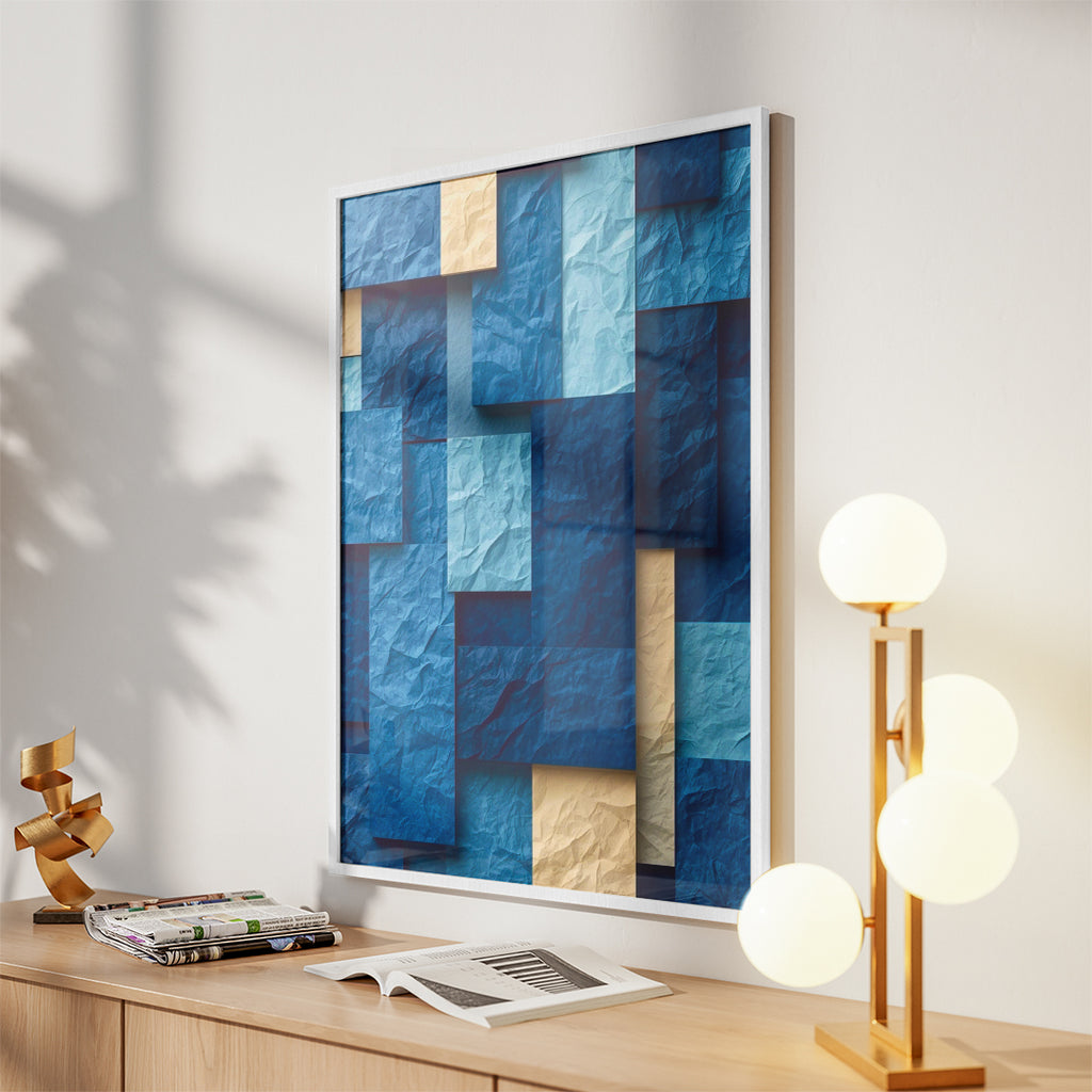Blue Depths – Modern Art Wall (MD27)