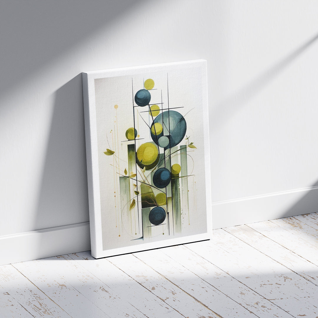 Golden Stems – Contemporary Wall Frame (MD29)