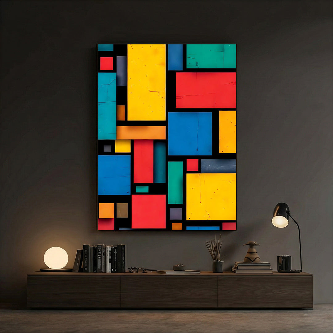 Color Blocks – Modern Art Wall (MD37)
