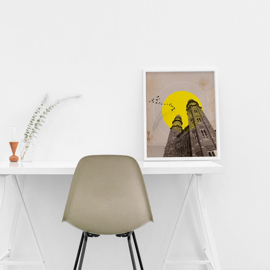 Urban Sunfall – Decorative Wall Visual (MD4)