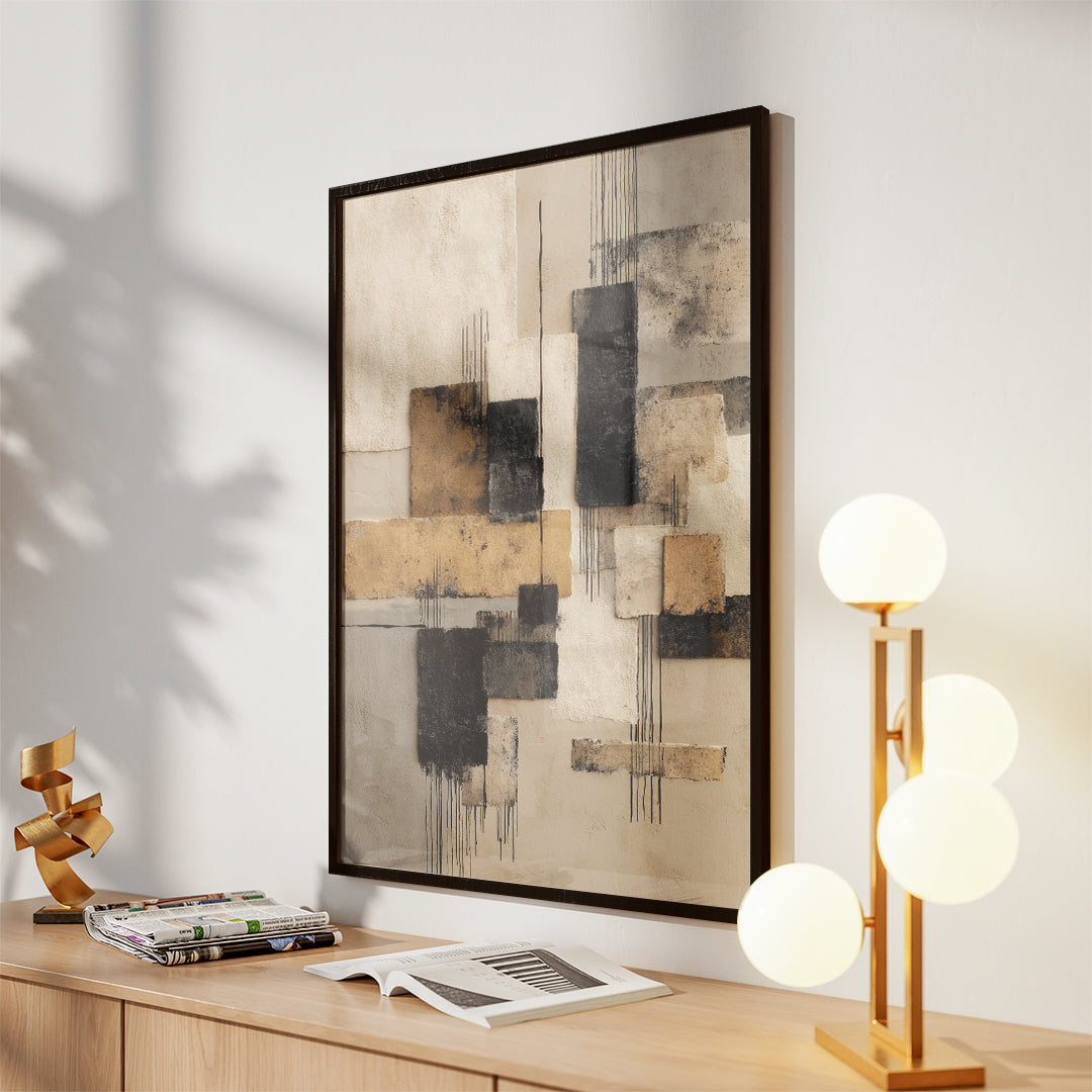 Sandstone Layers – Curated Wall Visual (MD41)